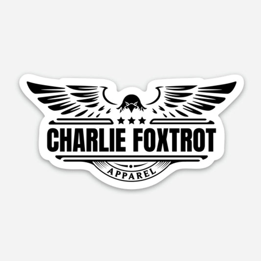 Charlie Foxtrot Apparel Sticker 3"