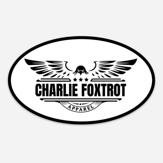 Charlie Foxtrot Apparel Sticker 5"