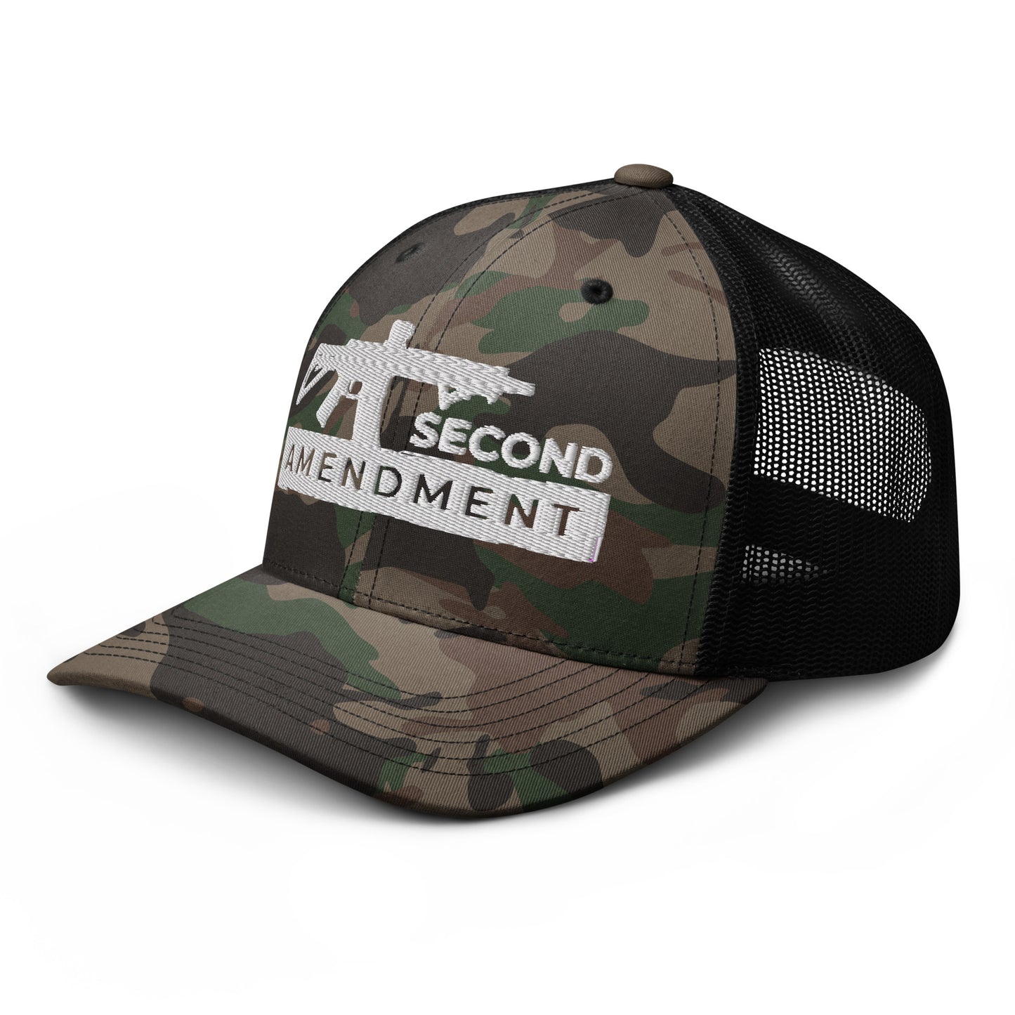 2nd Amendment Camouflage Trucker Hat