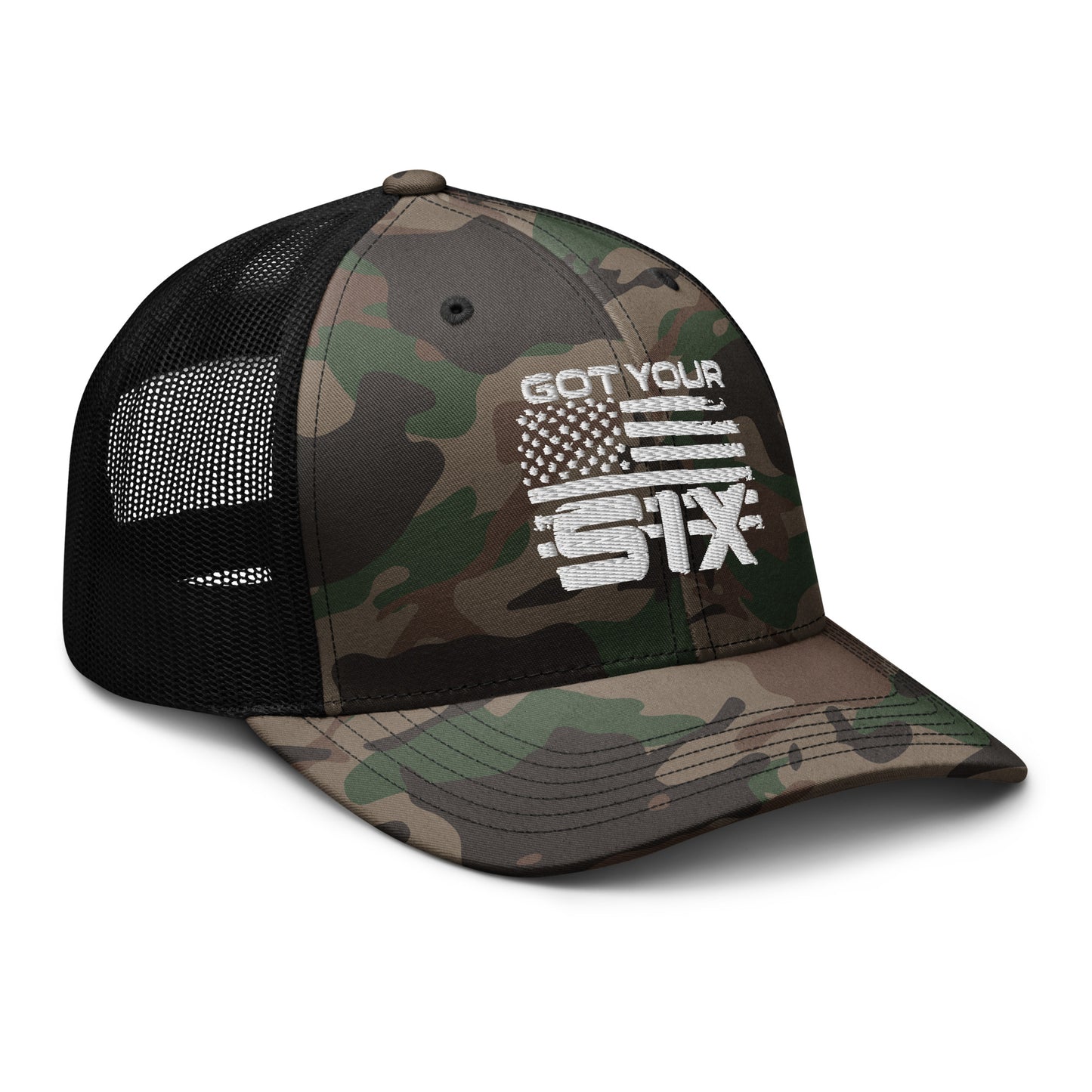 Got Your Six Camouflage Trucker Hat