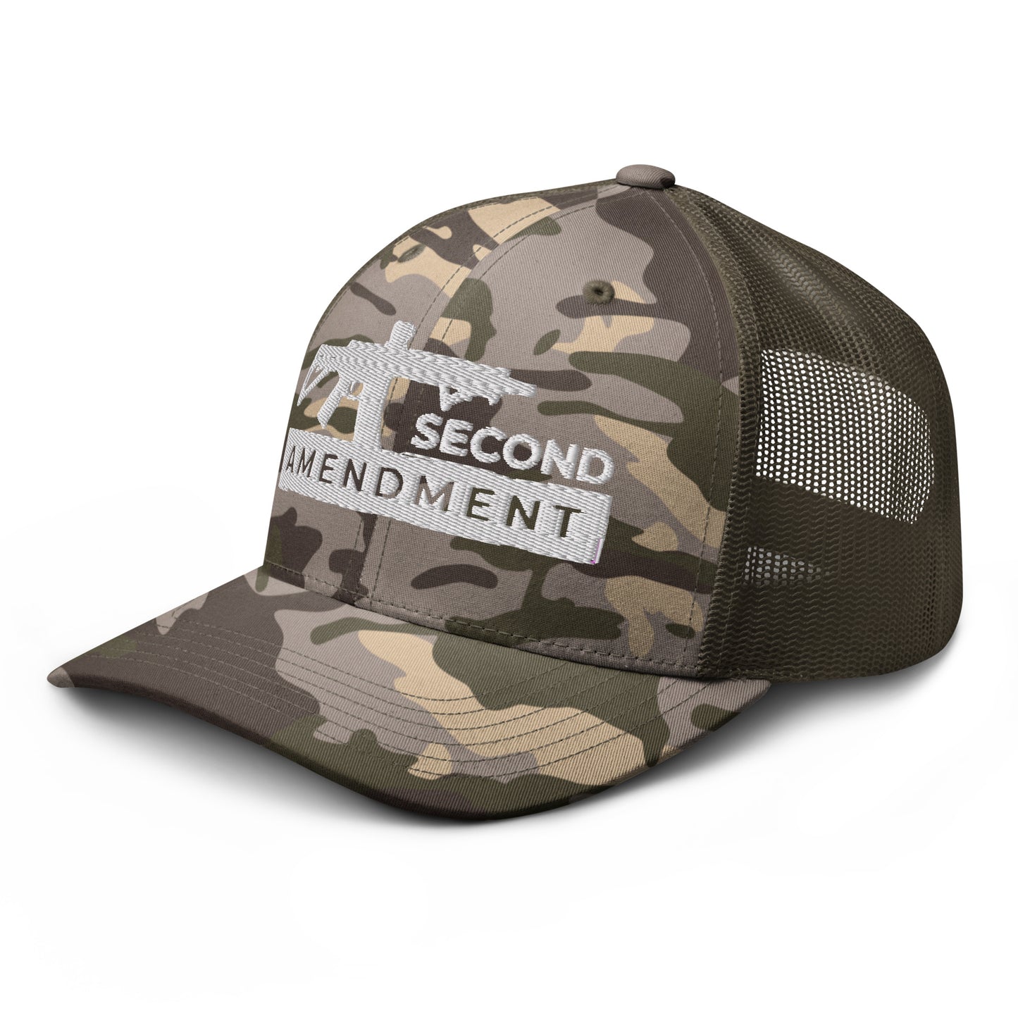 2nd Amendment Camouflage Trucker Hat