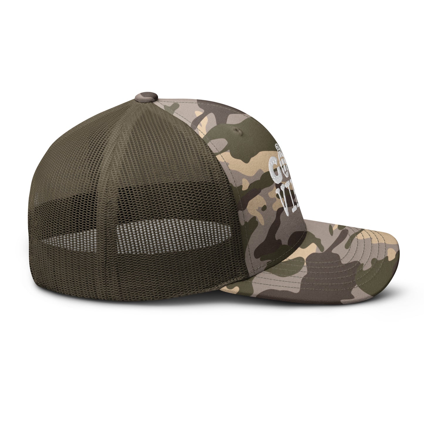 Good Vibes Camouflage Trucker Hat