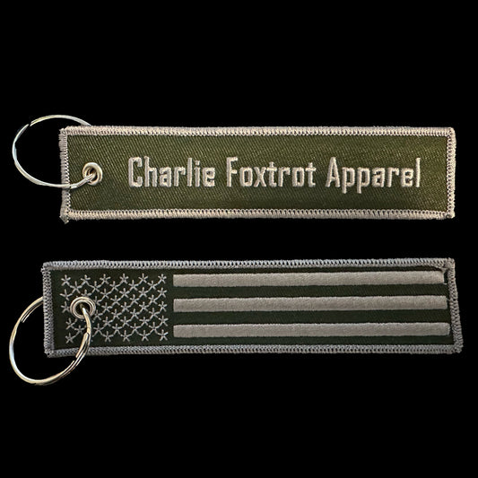 Charlie Foxtrot Apparel Fabric Keychain