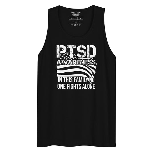 PTSD Awareness In This Family No One Fights Alone Unisex Tank Top