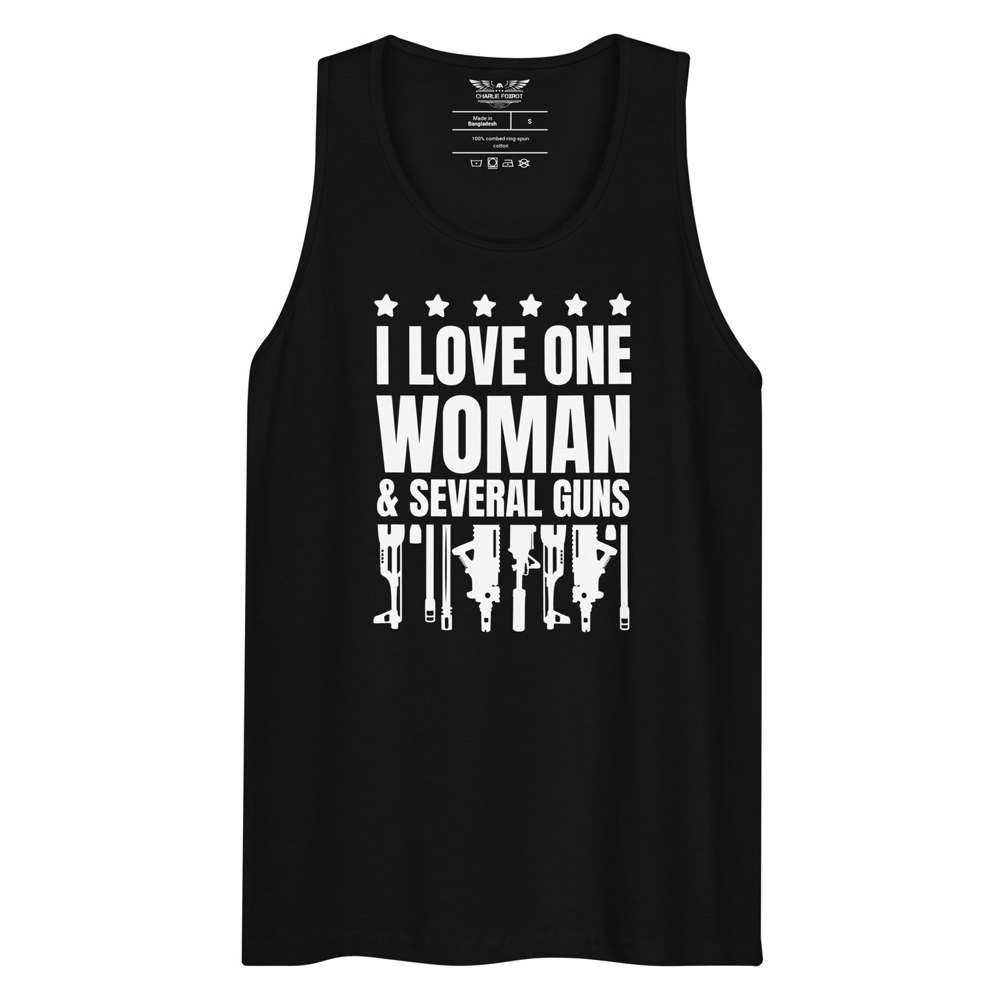 I Love One Woman And Several Guns Unisex Tank Top