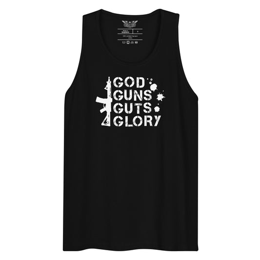 God Guns Guts Glory Unisex Tank Top