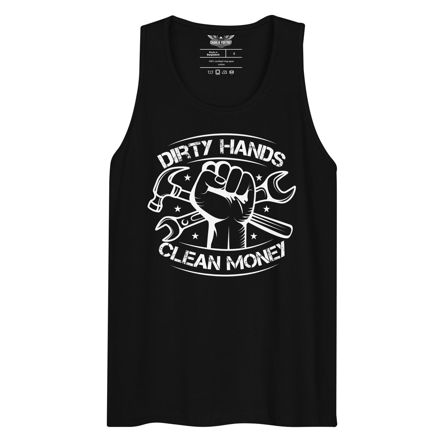 Dirty Hands Clean Money Unisex Tank Top