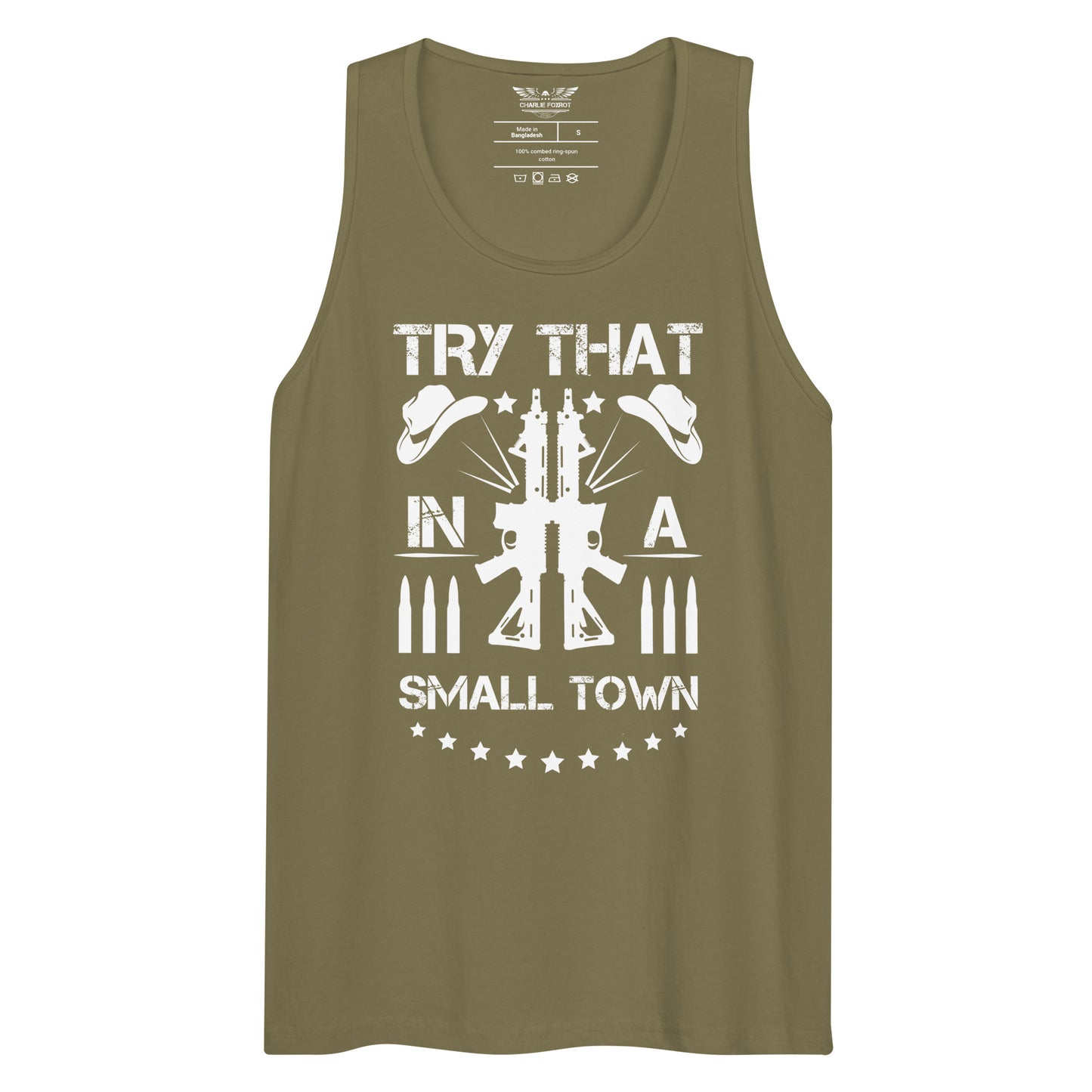 Try That In A Small Town Rifles Unisex Tank Top