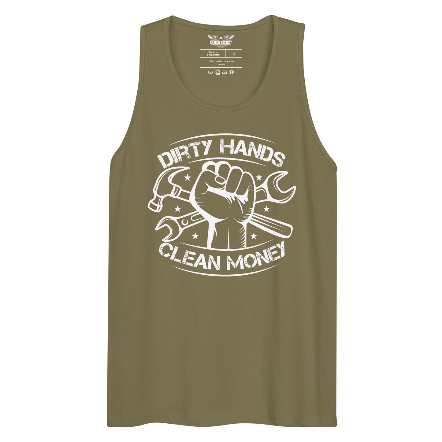 Dirty Hands Clean Money Unisex Tank Top