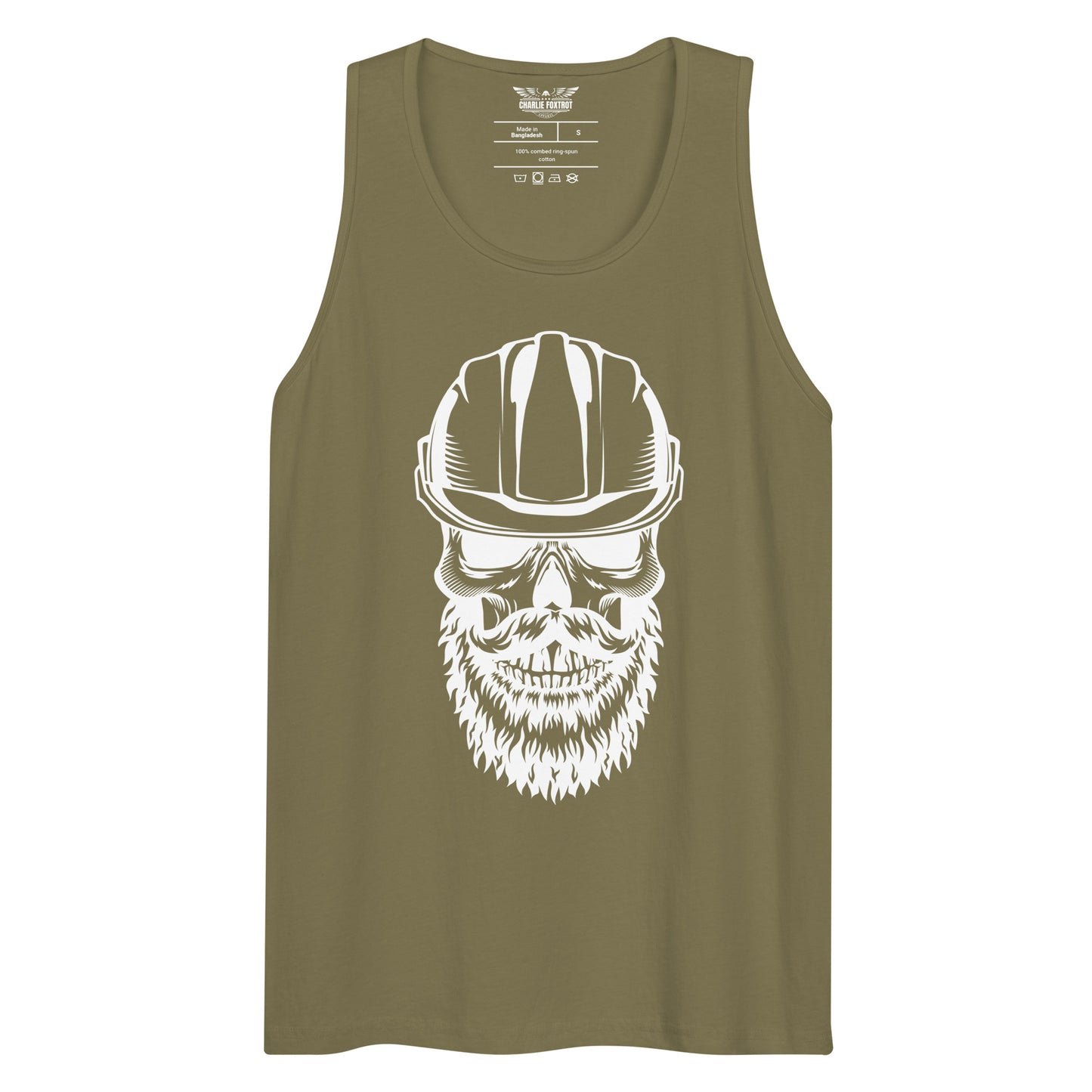 Hard Hat Skull Unisex Tank Top