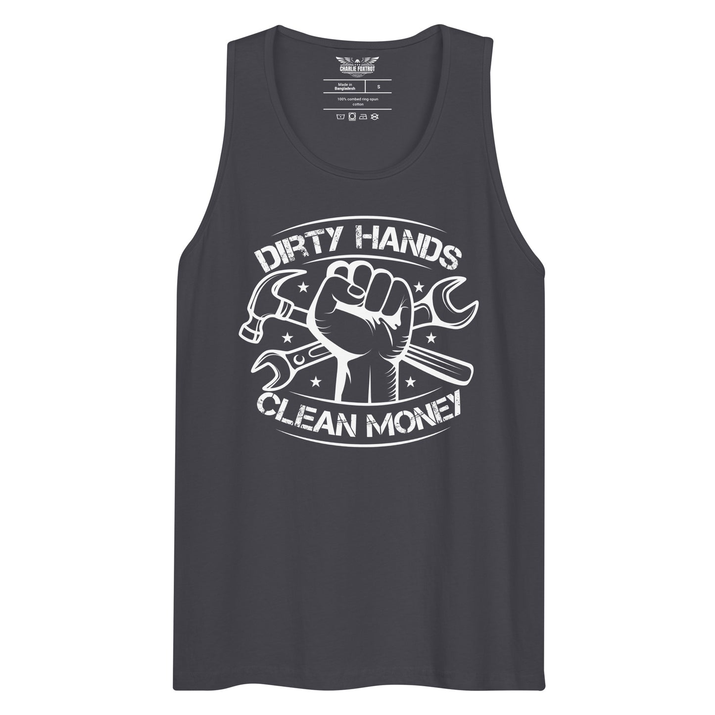 Dirty Hands Clean Money Unisex Tank Top