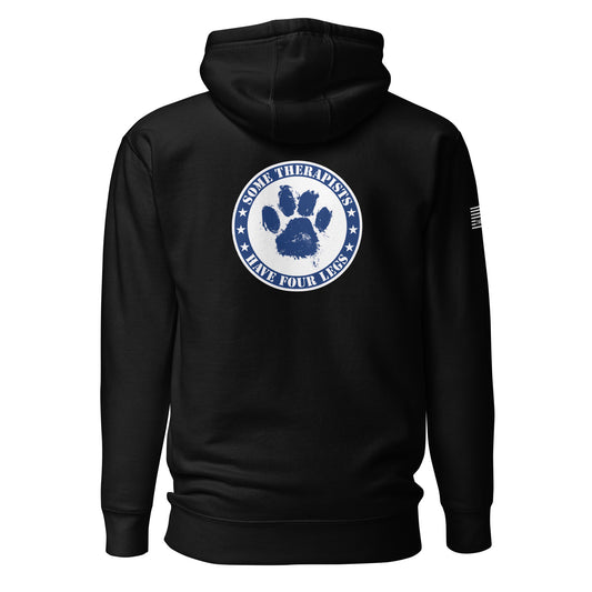 Some Therapists Have Four Legs Service Dog Paw Unisex Hoodie