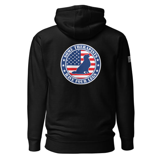 Some Therapists Have Four Legs Service Dog Golden Retreiver Unisex Hoodie