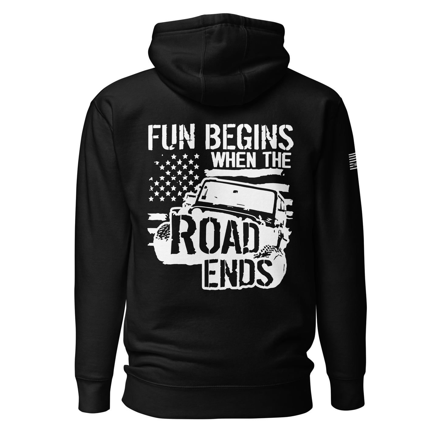 Fun Begins Where The Road Ends Unisex Hoodie