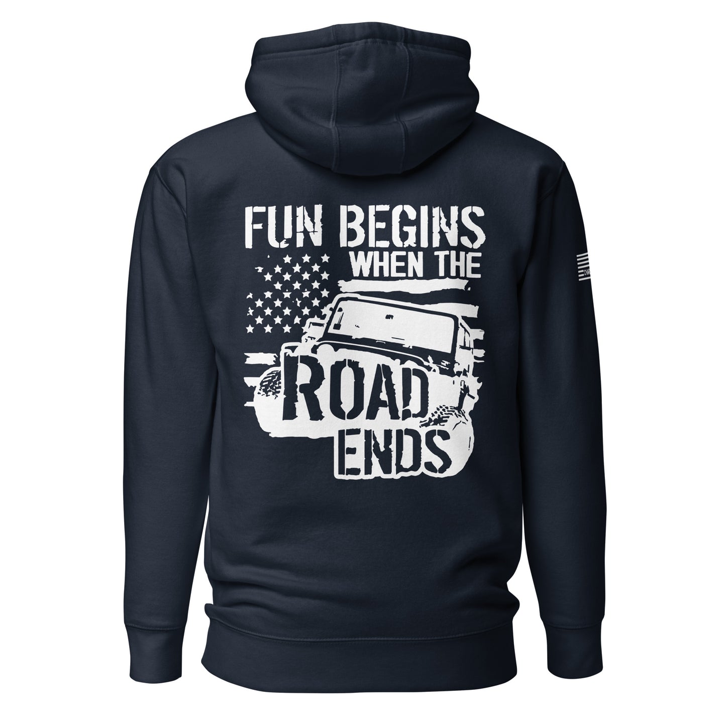 Fun Begins Where The Road Ends Unisex Hoodie