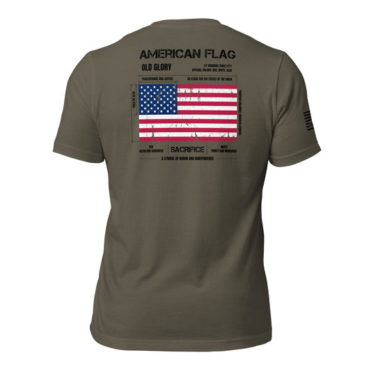 USA Flag Anatomy Unisex T-shirt