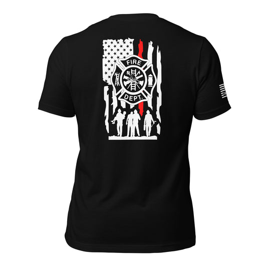 Red Line Firefighters Unisex T-shirt