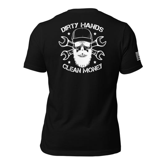 Dirty Hands Clean Money Skull Cap Unisex T-shirt