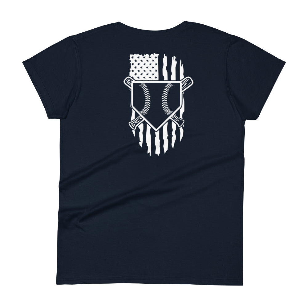 Baseball Flag Women's T-shirt