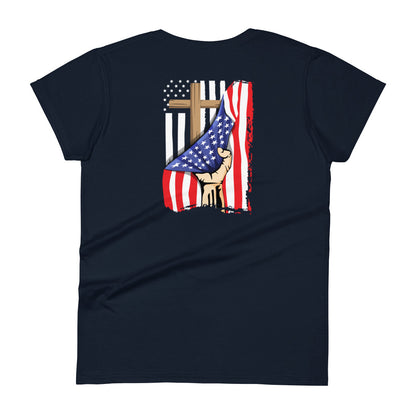 Faith And Freedom Flag Women's T-shirt