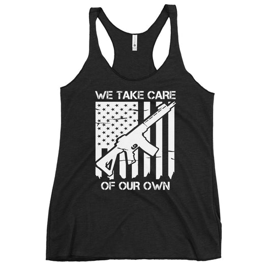 We Take Care Of Our Own Women's Racerback Tank