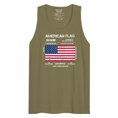 USA Flag Anatomy Unisex Tank Top