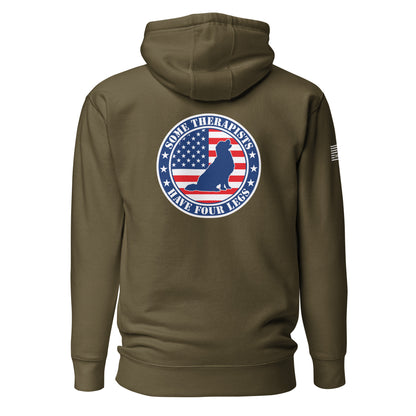 Some Therapists Have Four Legs Service Dog Golden Retreiver Unisex Hoodie