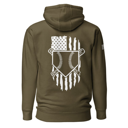 Baseball Flag Unisex Hoodie