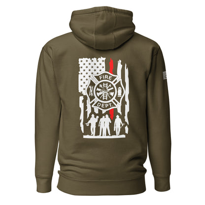 Red Line Firefighters Unisex Hoodie