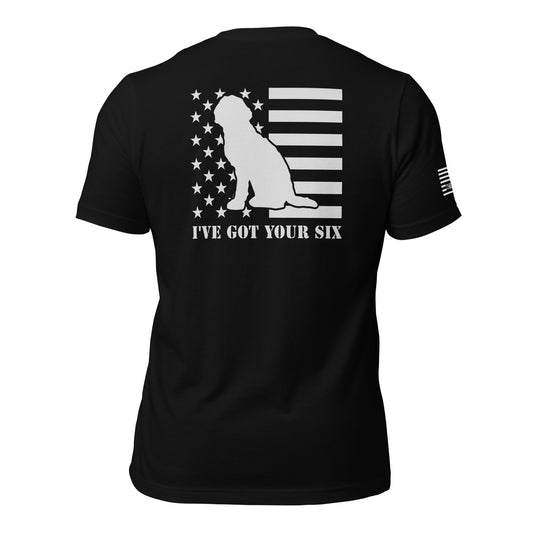 I've Got Your Six Service Dog Doodle Unisex T-shirt