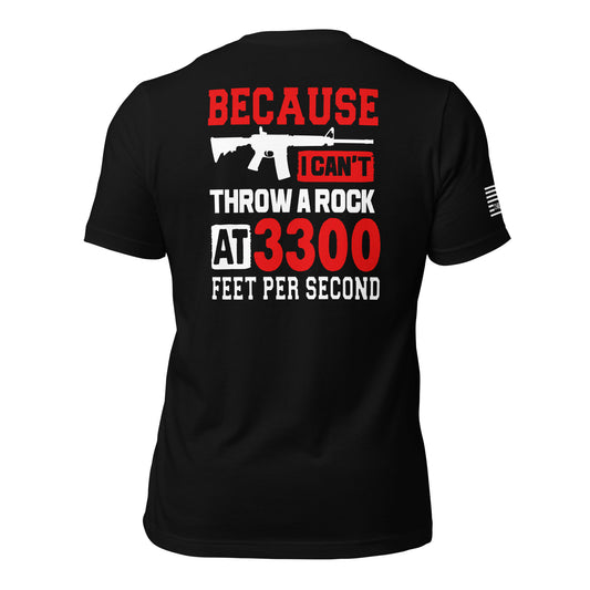 I Cannot Throw A Rock Unisex T-shirt
